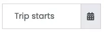 Please select start date of your trip.